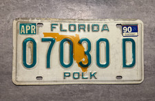 USA Nummernschild Kennzeichen License Plate Florida Polk