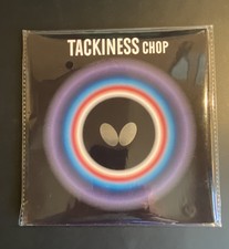 Tischtennis Belag, Butterfly, Tackiness Chop, schwarz, 1,9mm, zugeschnitten