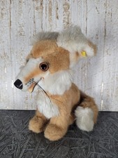 Alter Steiff Fuchs Plüschtier Kuscheltier mit Fähnchen