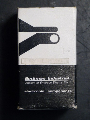 Beckman industrial r200 25 - beckman, l.25
