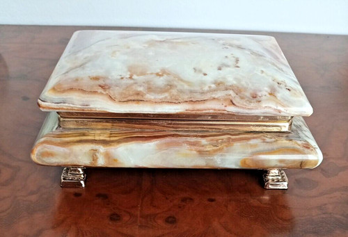 Grüne onyx marmor box - onyx,