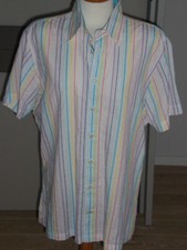 Neues Herrenhemd von PURE by Hatico bunt gestreift Seersucker  Gr. 41 - Ansehen