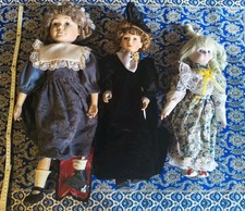 2+1Vintage Porzellanpuppen
