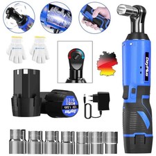 40Nm Elektrischer Akku Ratschenschrauber,2xAkku Ratschen 3/8'' Winkelschrauber