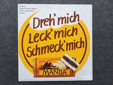 Alter Aufkleber MANILA Tabak