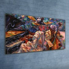 Plexiglas Wandbild Acryl Druck 120x60 Malerei Abstrakte Musik Klavier Schlagzeug