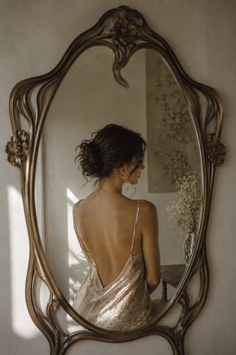 Jugendstil spiegel reflexion - jugendstil,