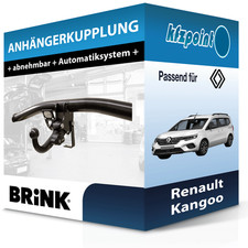 BRINK Anhängekupplung abnehmbar passend für Renault Kangoo 05.2013-04.2021 neu