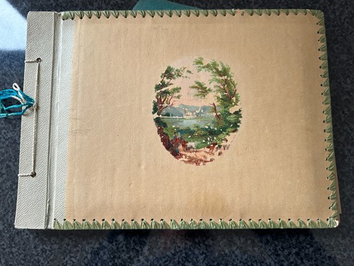 Altes foto album - foto, mit