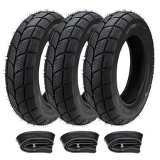 Winterreifen Set 3x Reifen + Schlauch 100/90-10 Zoll für Vespa Piaggio Ape 50 TM