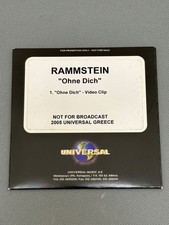 RAMMSTEIN - OHNE DICH (GREECE-PROMO) DVDr "NEU"