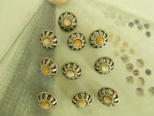 Metallknöpfe antiksilber - 10,