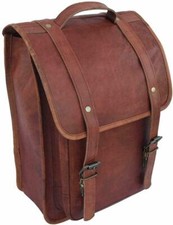 Echtleder Vintage Laptop Pro Rucksack Backpack Hang Messenger Umhängetasche T...