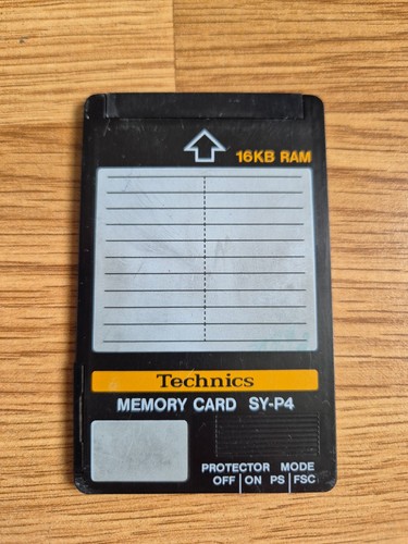 Technics memory card - technics,