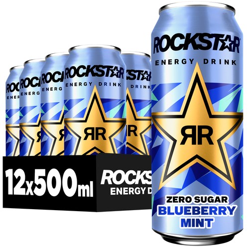 Rockstar zero blueberry mint - zero,