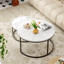 Couchtisch rund 2er set - couchtisch,