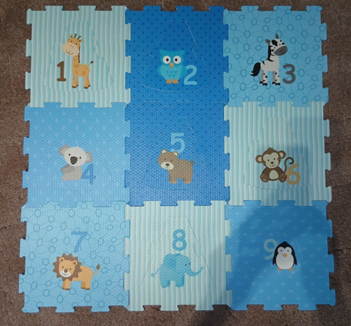 Puzzlematte mit zahlen - mit, für
