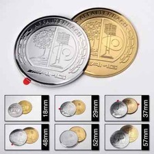 Round Nickle Cap Car Emblem