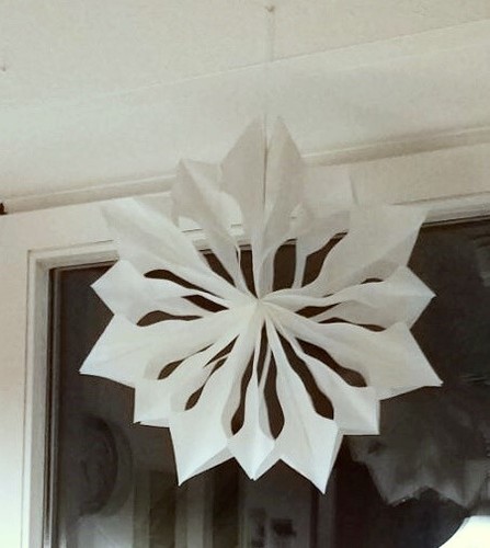 Papierstern aus tüten mit - papierstern,