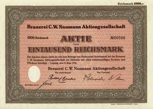 Brauerei naumann 1941 - w.,