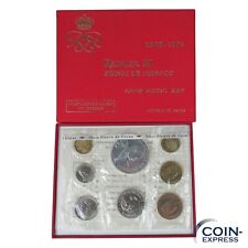 MONACO Francs KMS Kursmünzensatz 1974 FDC Rainier III Prince de Monaco FDC