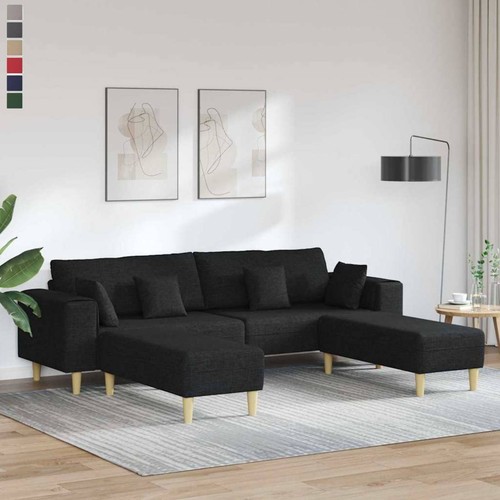 Stoffsofa mit kissen - stoffsofa,
