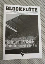 FANZINE ULTRAS FLYER BLOCKFLÖTE #209 MÖNCHENGLADBACH v BAYER LEVERKUSEN 2024/25