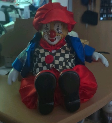 Porzellan figur clown cm - figur, 21