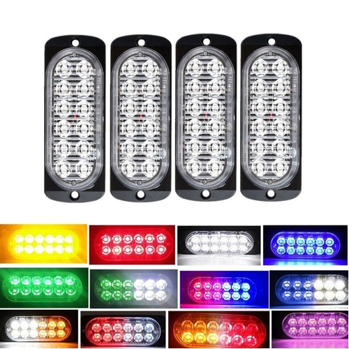 12led auto warnlicht - 4x,