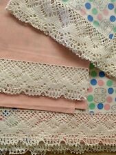 Tisch Set 3teilig Spitze Taufe Servietten Dachbodenfund Hochwertig