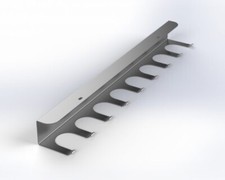 Unterbau Gewürzhalter Wandregal Küchenregal Halter 8-fach aus Edelstahl