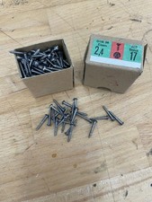 Alte Holzschrauben, Rundkopf, Schlitz, Eisen, 2,4x17 DIN 96 OVP