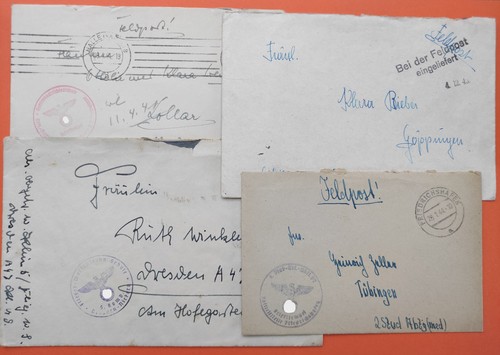 Feldpostbriefe mit ohne - 4, mit/ohne