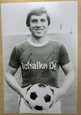 Handsigniertes Großfoto Klaus Fischer Autogramm Schalke 04 S04 Signed 20•30