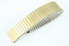 MAGEX 16mm Zugband Uhrenarmband Flexband Edelstahl Goldfarben Top Qualität