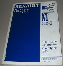 Werkstatthandbuch Renault Twingo I Elektrische Schaltpläne Modelljahr 1995 Buch!