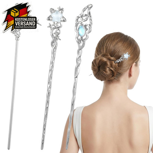 Silber haarnadeln damen set - damen, 3