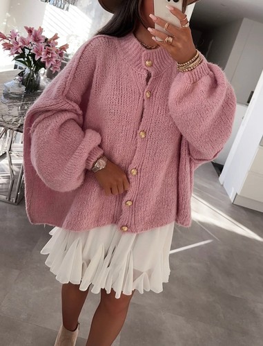 Oversize strickjacke cardigan - oversize,