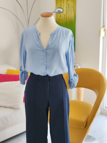 Peckott viskose bluse - viskose, basic