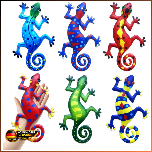Wanddeko metall stück gecko - stück,