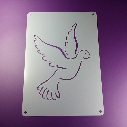 Schablone taube vogel - a3,