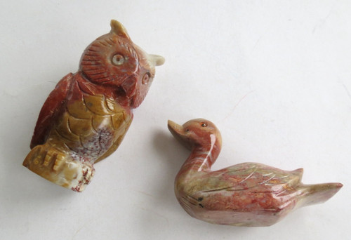 Vintage speckstein figuren set - figuren,
