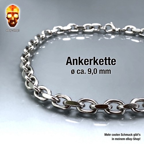 Ankerkette halskette - 9, mm