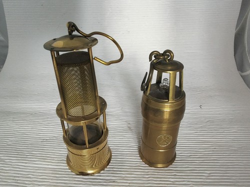 Grubenlampen messing - 2,