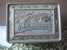Blechdose g metzger - blechdose, f.