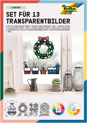 Folia fensterbilder bastelset - folia, fensterbilder-bastelset