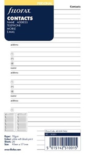 Filofax 130201 personal - 130201,