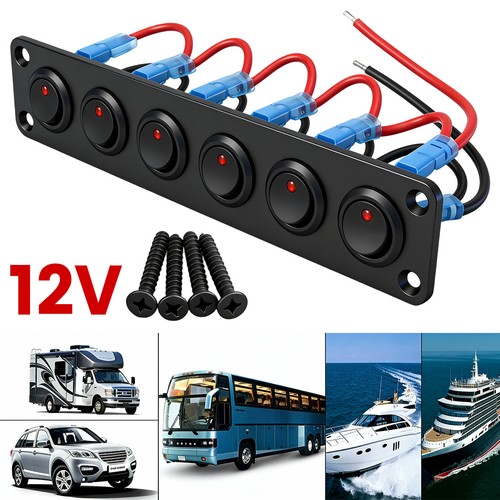 Gang rot led schaltpanel - 6,