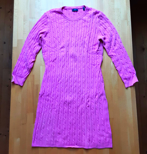 Gant damen strickkleid rosa - gant,