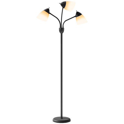 Stehlampe schwarz stahl - schwarz,